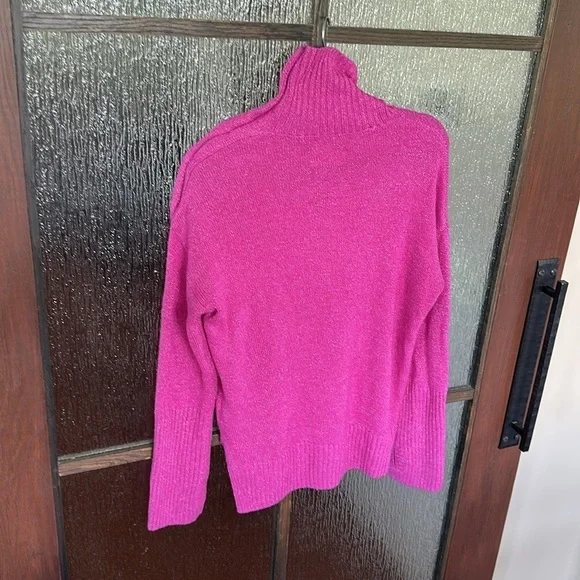 Zadig and Voltaire Alma Cashmere Wool Button Shoulder Sweater - Clematis size S - Picture 12 of 13